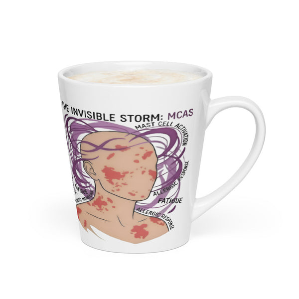 ILLTOCHILL MCAS awareness Mast cell activation syndrome gift Latte mug – Flat 2 Right