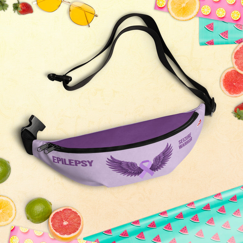 ILLTOCHILL Epilepsy Support Fanny Pack – Spring/summer vibes Front (Clear)