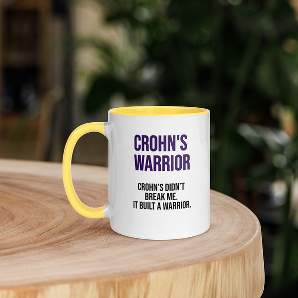 ILLTOCHILL Crohn's disease awareness and support gift Mug with Color Inside – Lifestyle 5 Left