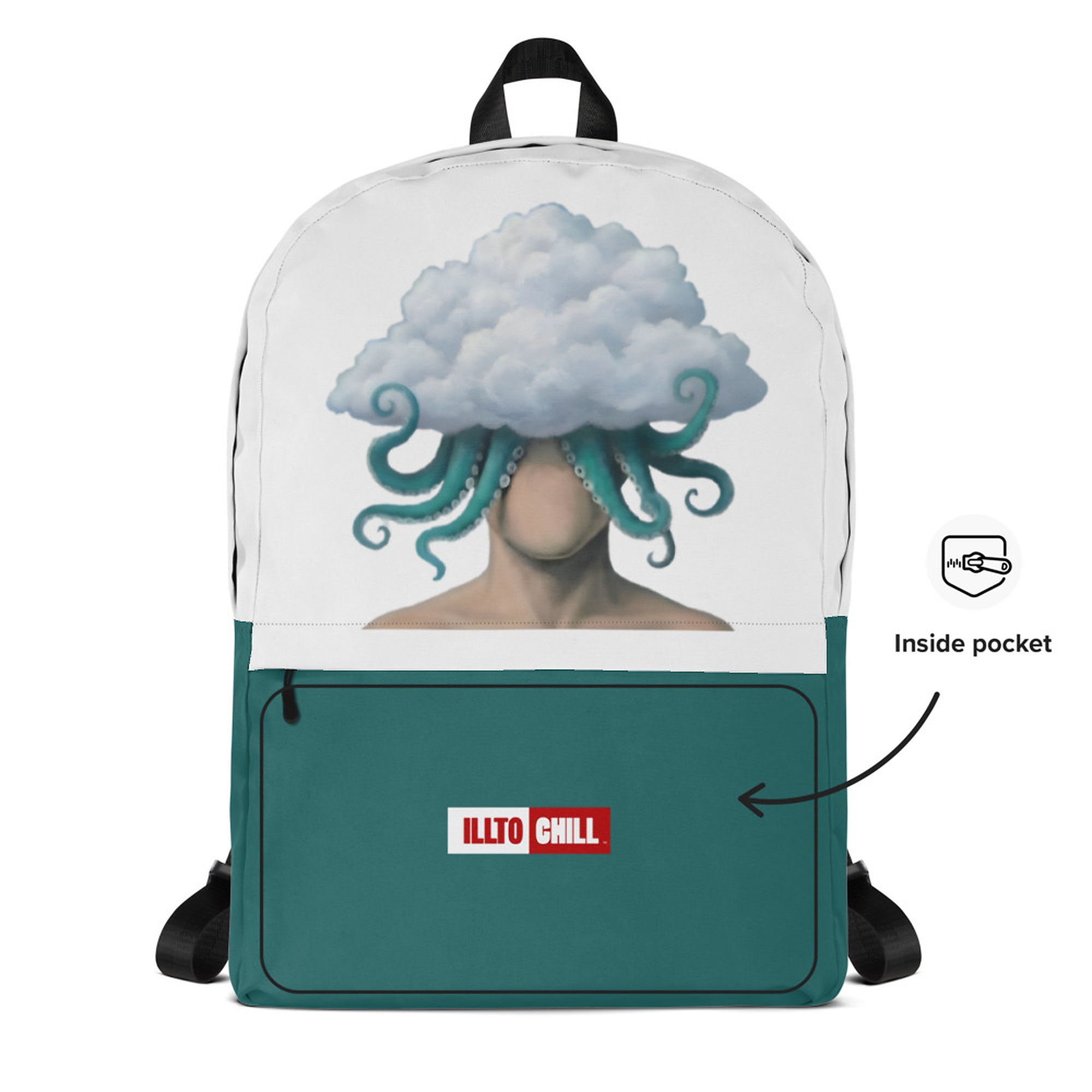 ILLTOCHILL OCD Awareness Backpack – Default Front 2 (Clear)