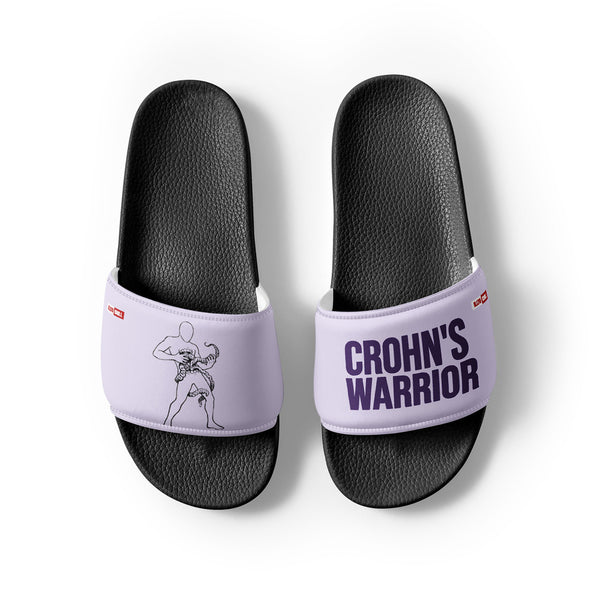 ILLTOCHILL Crohn's Disease Awareness Men's Slides – Flat Front 2 (Crohn's Disease Awareness Men's Slides)