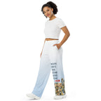 ILLTOCHILL Tourette's Syndrome Awareness Pants – Women's Left Front (White)