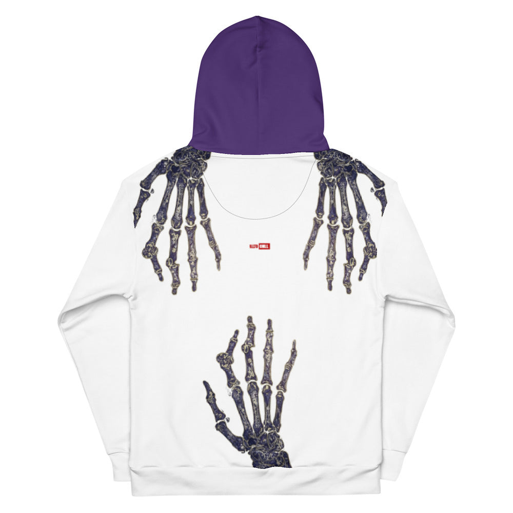 ILLTOCHILL RA awareness Rheumatoid Arthritis support gift heavyweight Unisex Hoodie – Flat Back (Black)