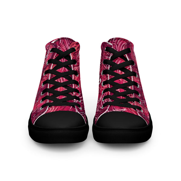 ILLTOCHILL CRPS Awareness Women's High Top Shoes – Flat Front (Crps Awareness Women's High Top Shoes)