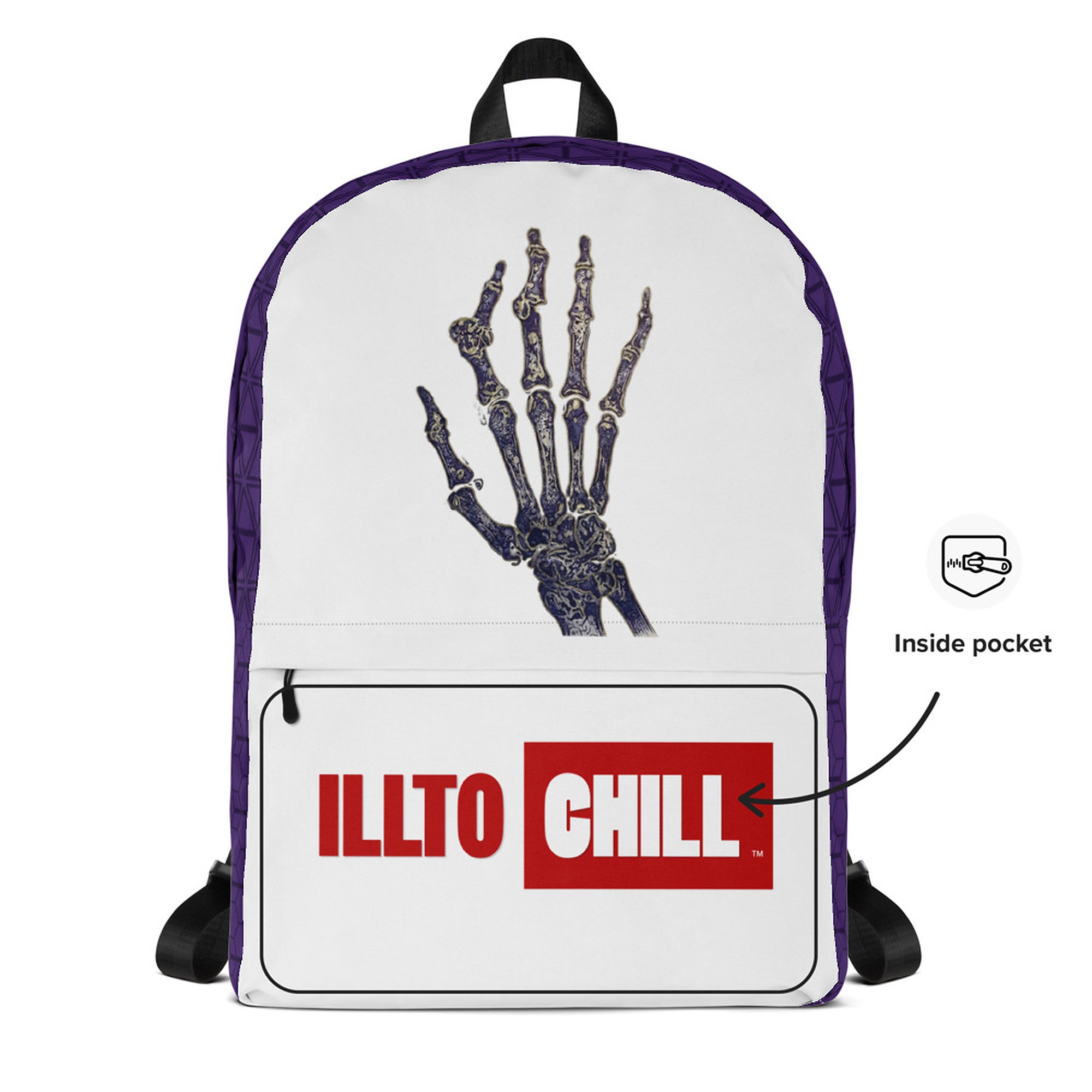 ILLTOCHILL RA Awareness Backpack – Default Front 2 (Clear)