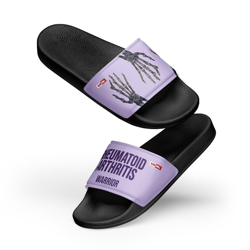 ILLTOCHILL RA Awareness Men's Slides – Flat 5 Front (Ra Awareness Men's Slides)