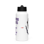 ILLTOCHILL RA awareness Rheumatoid Arthritis gift Stainless steel water bottle with a straw lid – Flat Front