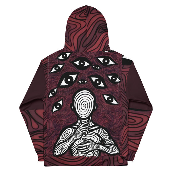 ILLTOCHILL Anxiety awareness gift Unisex cotton Hoodie – Flat Back (Black)