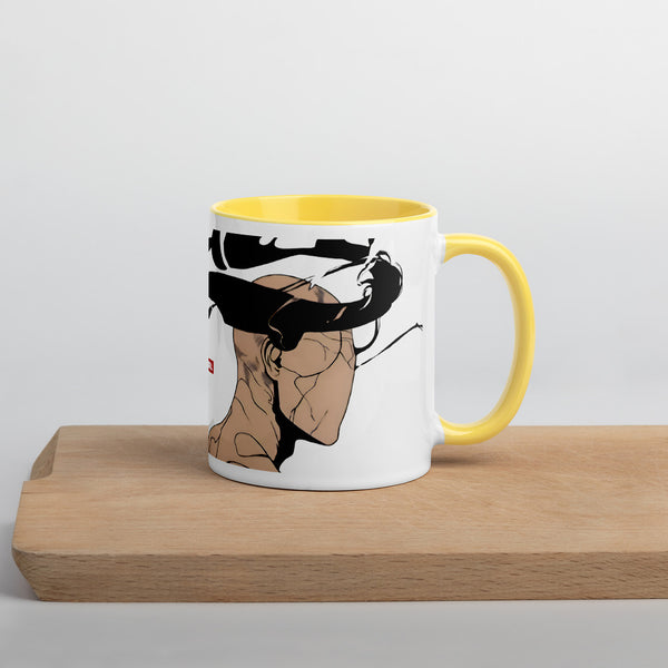 ILLTOCHILL CPTSD awareness Complex Post-Traumatic Stress disorder gift Mug with Color Inside – Lifestyle Right