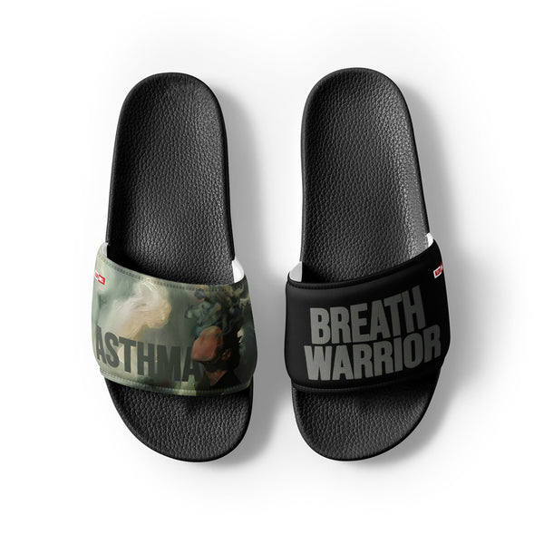 ILLTOCHILL Asthma Support Men's Slides – Flat Front 2 (Asthma Support Men's Slides)