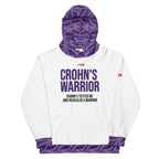 ILLTOCHILL Crohn's disease awareness and support gift heavyweight unisex hoodie – Flat Front (White)