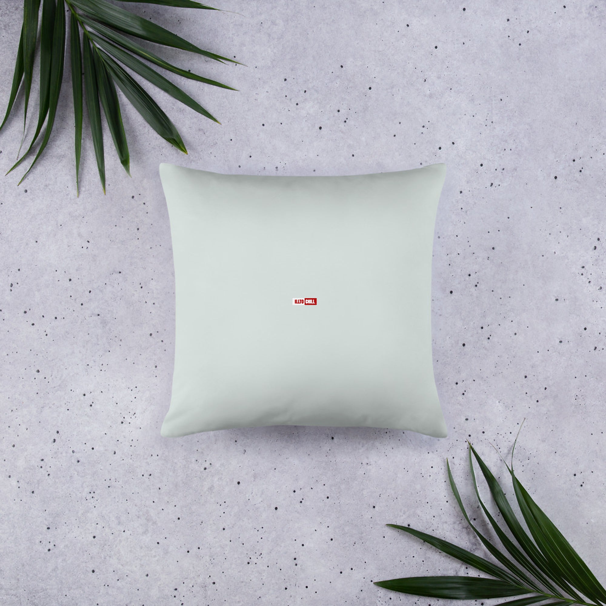 ILLTOCHILL POTS Awareness Pillow – Flat Lifestyle Back (Black)