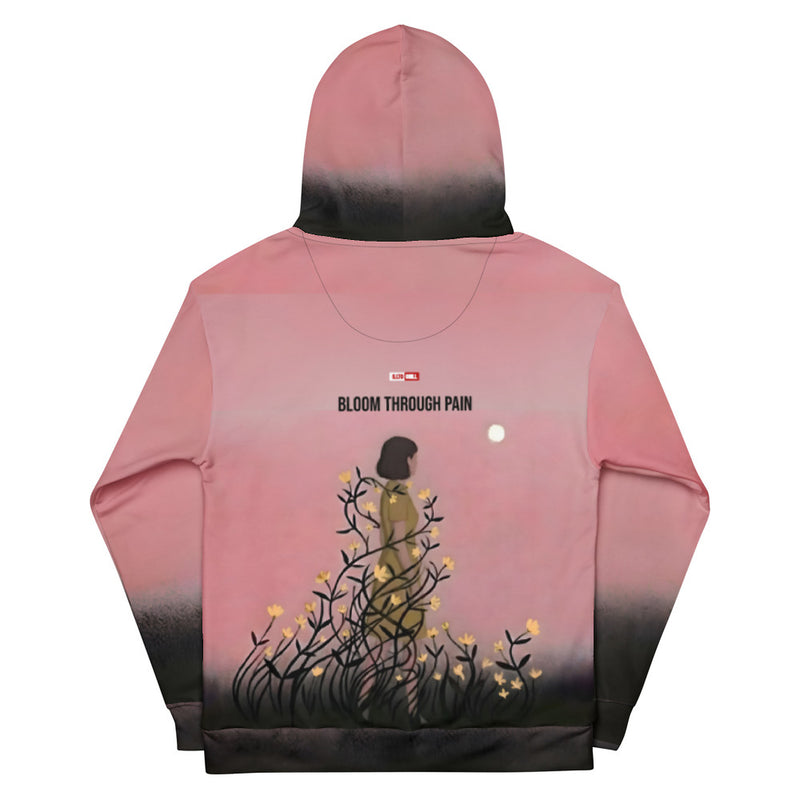 ILLTOCHILL Endometriosis awareness Endo warrior gift heavyweight unisex Hoodie – Flat Back (Black)