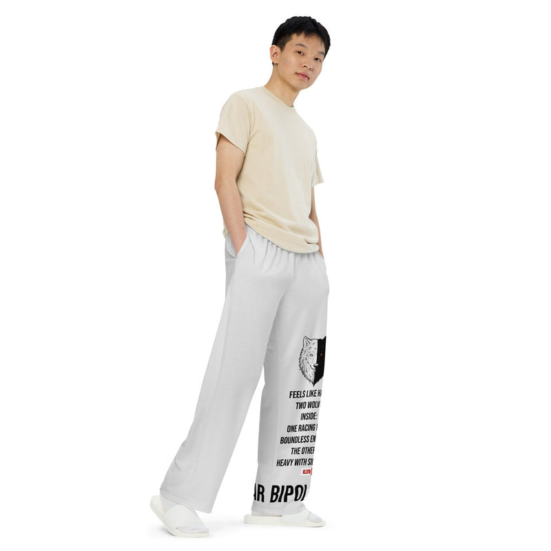 ILLTOCHILL Bipolar Support Pants – Men's Right Front (White)