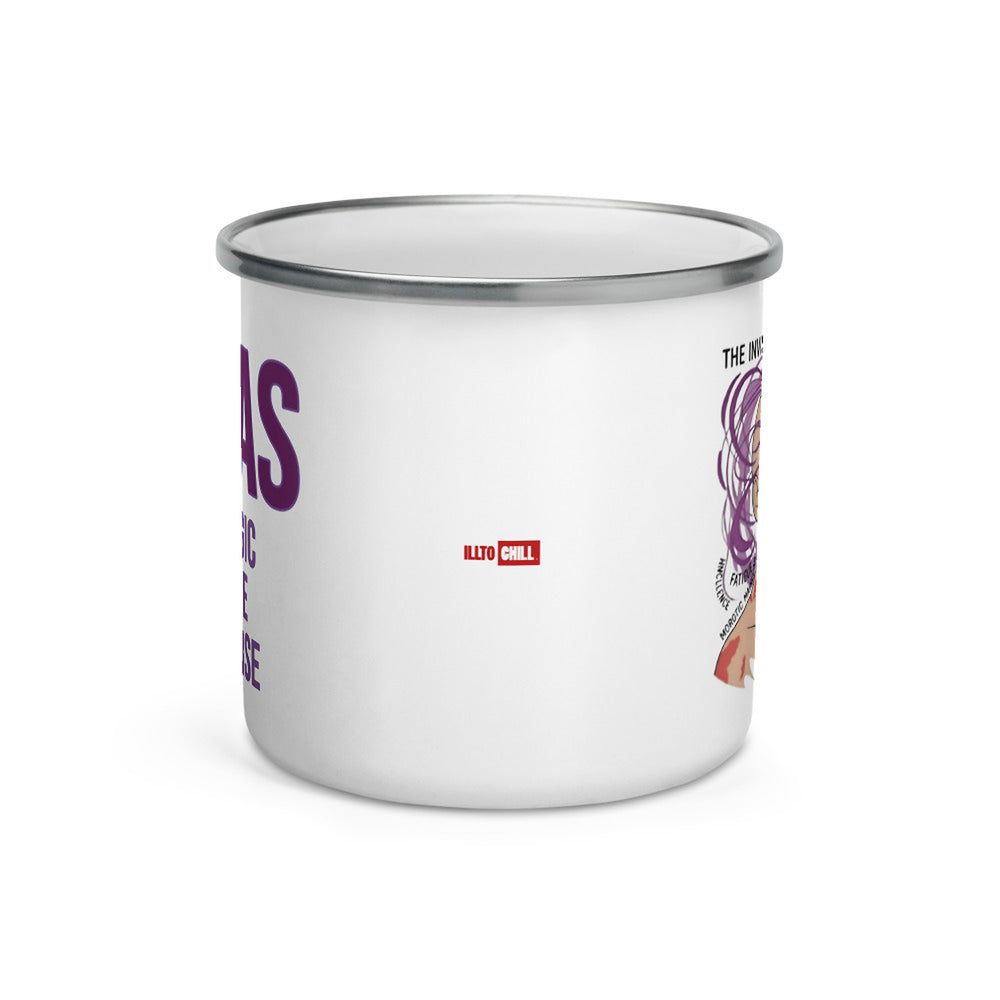 ILLTOCHILL MCAS awareness Mast cell activation syndrome gift Enamel Mug – Default Front