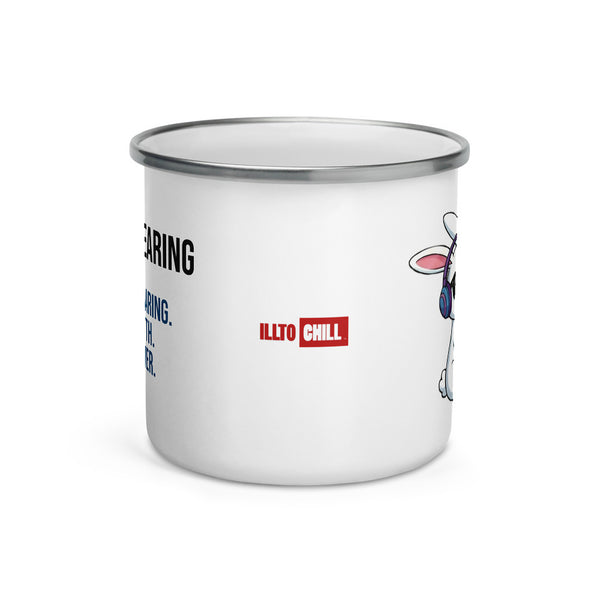 ILLTOCHILL Hard of hearing support gift for hearing impaired Enamel Mug – Default Front