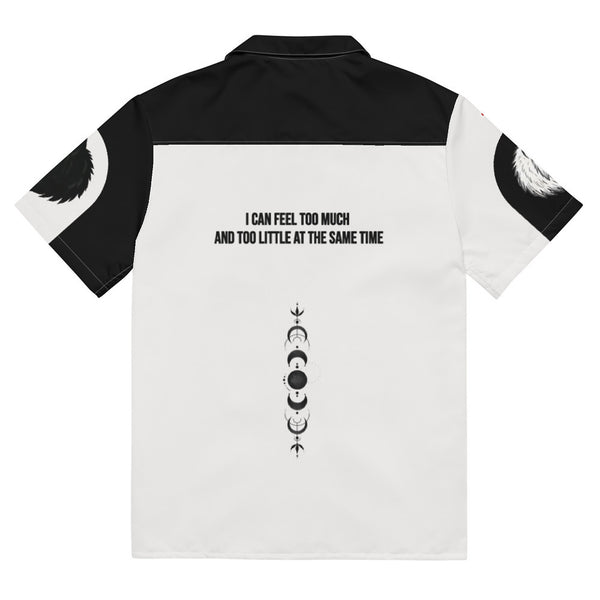 ILLTOCHILL Bipolar disorder Unisex button shirt – Flat Back (White)