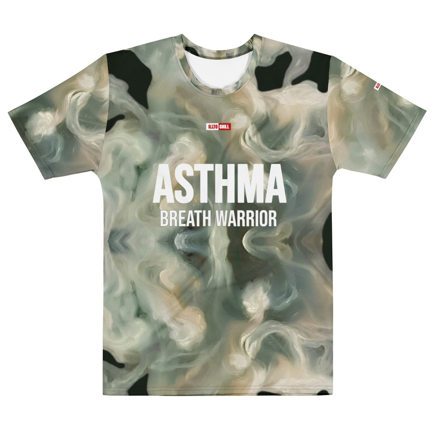 ILLTOCHILL Asthma Support T-Shirt – Flat Front (Black)