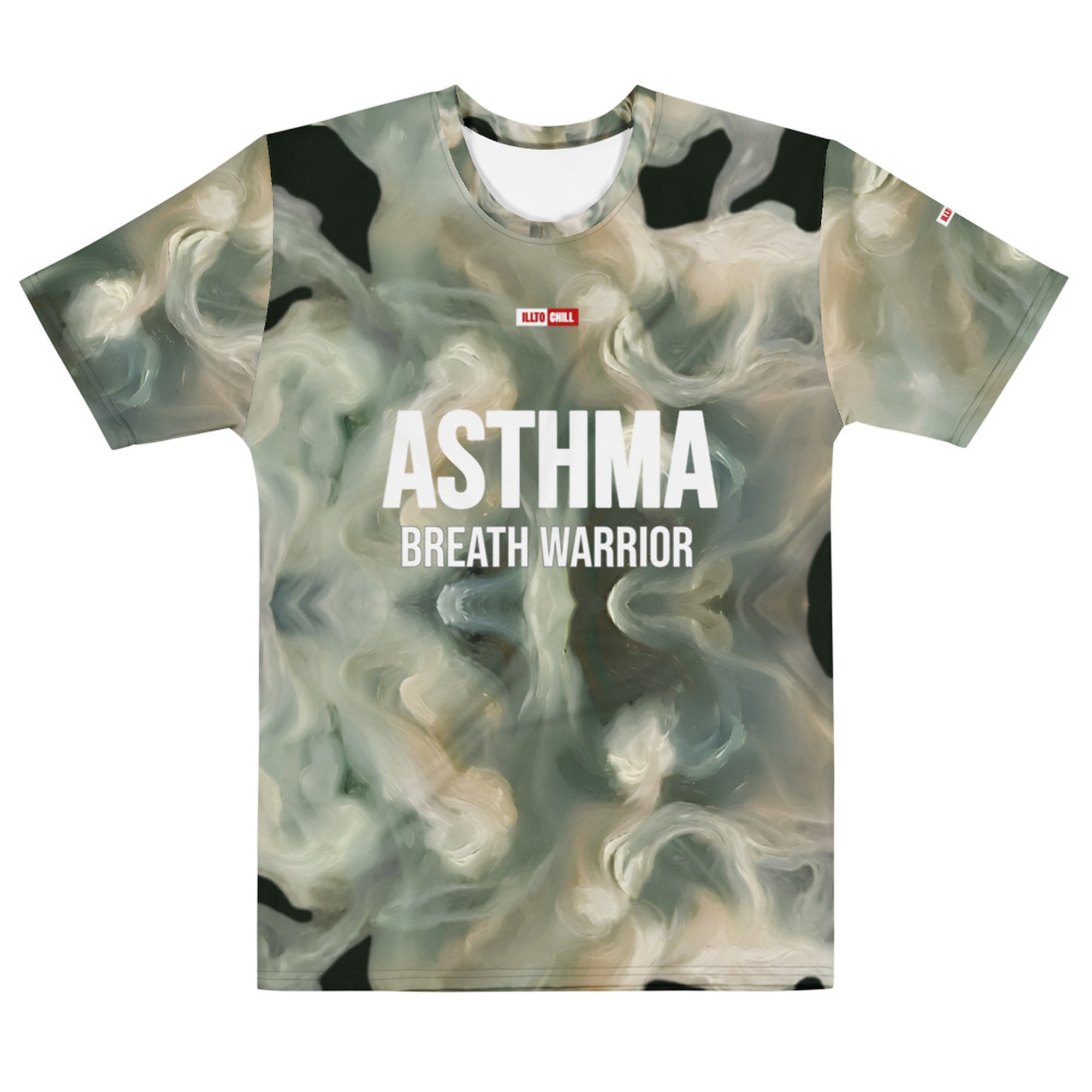 ILLTOCHILL Asthma Support T-Shirt – Flat Front (Black)