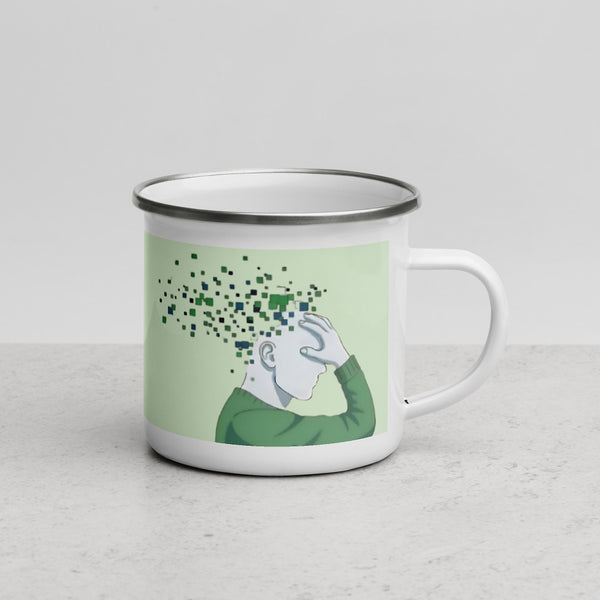 ILLTOCHILL TBI Traumatic brain injury support gift Enamel Mug – Lifestyle 3 Right