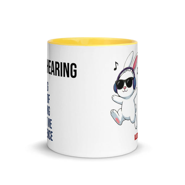 ILLTOCHILL Hard of hearing support gift for hearing impaired Mug with Color Inside – Flat Front