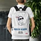 ILLTOCHILL Hard of Hearing Awareness Backpack – Lifestyle Back (Clear)