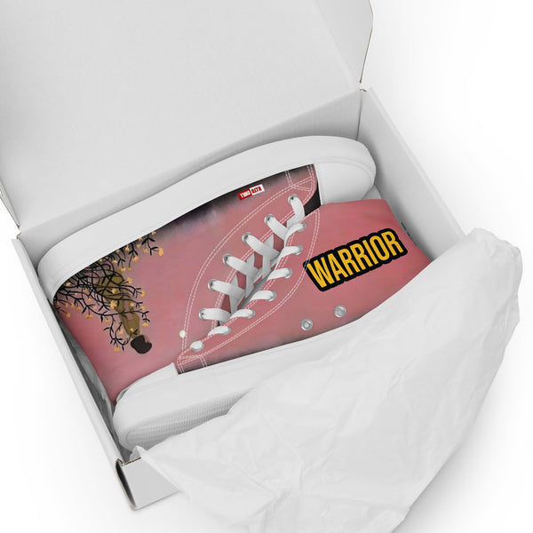 ILLTOCHILL Endometriosis awareness Endo support gift Men’s high top canvas shoes – Flat 5 Front