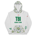 ILLTOCHILL TBI Traumatic brain injury support gift unisex cotton hoodie – Flat Front (White)