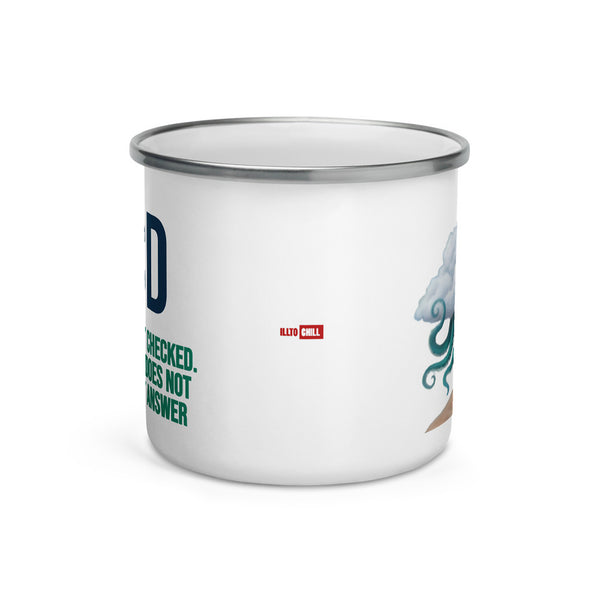 ILLTOCHILL OCD awareness Obsessive-Compulsive Disorder gift Enamel Mug – Default Front