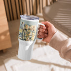 ILLTOCHILL Tourette syndrome awareness TS gift Travel mug with a handle – Lifestyle 7 Left
