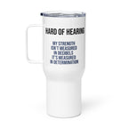 ILLTOCHILL Hard of hearing support gift for hearing impaired Travel mug with a handle – Flat Right