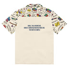 ILLTOCHILL Autism awareness and support Neurodiversity Unisex button shirt – Flat Back (Black)