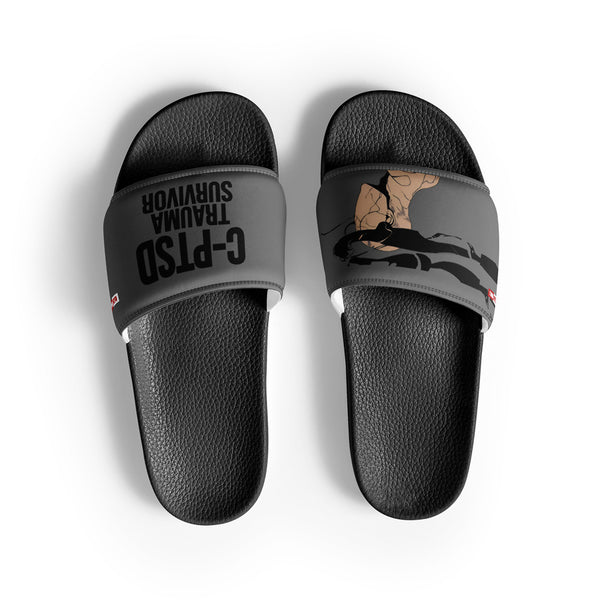 ILLTOCHILL C-PTSD Support Men's Slides – Flat Front (C-ptsd Support Men's Slides)