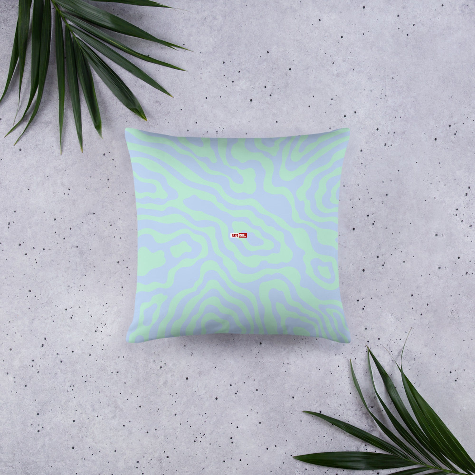 ILLTOCHILL Autism Awareness Pillow – Flat Lifestyle Back (White)