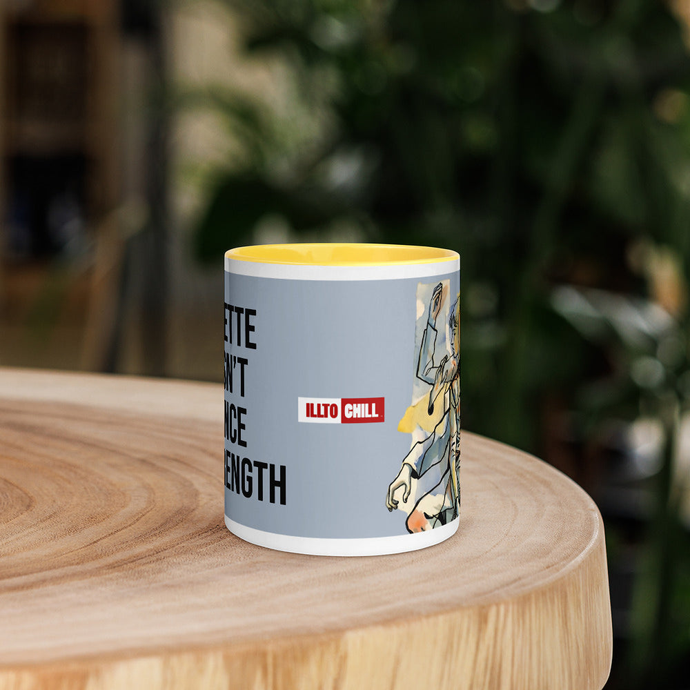 ILLTOCHILL Tourette syndrome awareness TS gift Mug with Color Inside – Lifestyle 5 Front