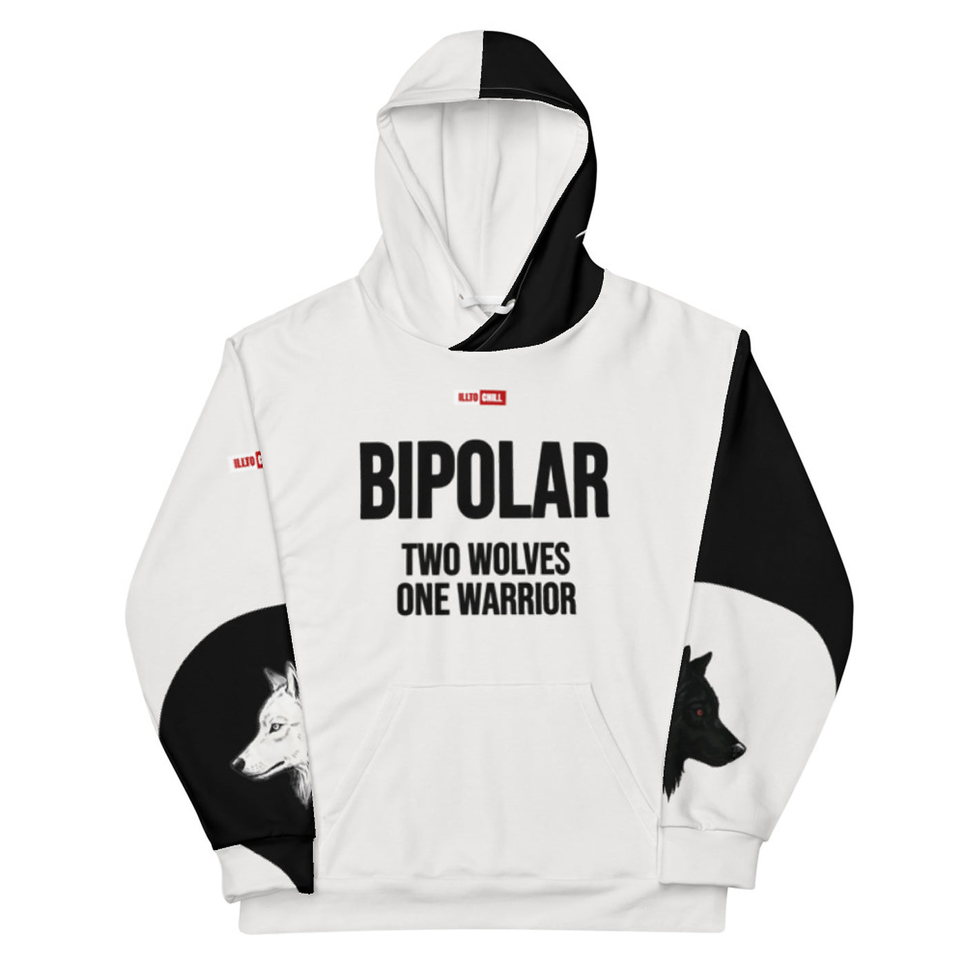 ILLTOCHILL bipolar heavyweight hoodie for warmth, resilience, and identity-focused awareness