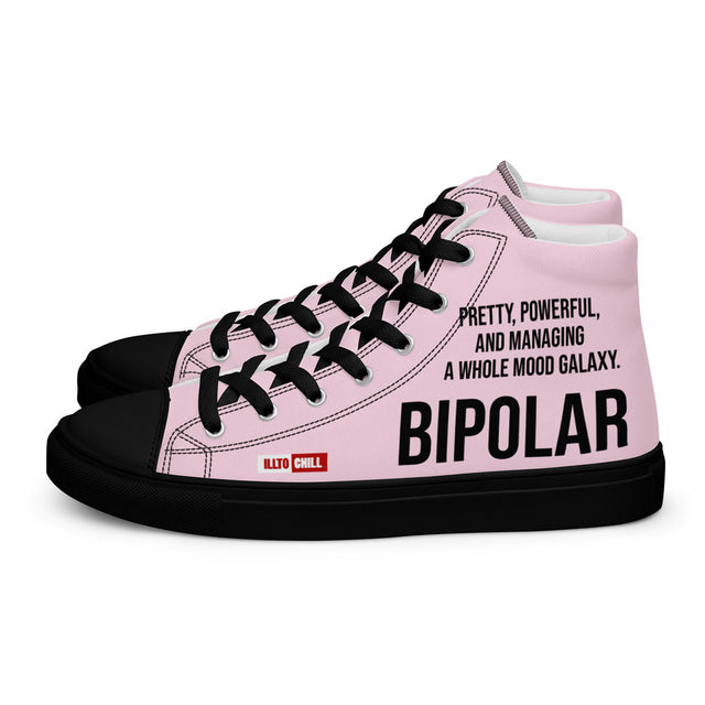 Bipolar Support Women’s High Top Canvas Shoes – Wear Your Mood With Pride by ILLTOCHILL