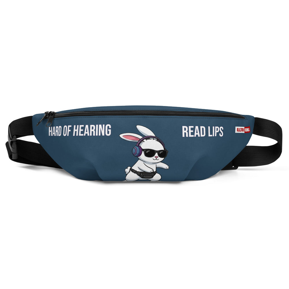 ILLTOCHILL Hard of Hearing Awareness Fanny Pack – Default Front (Black)