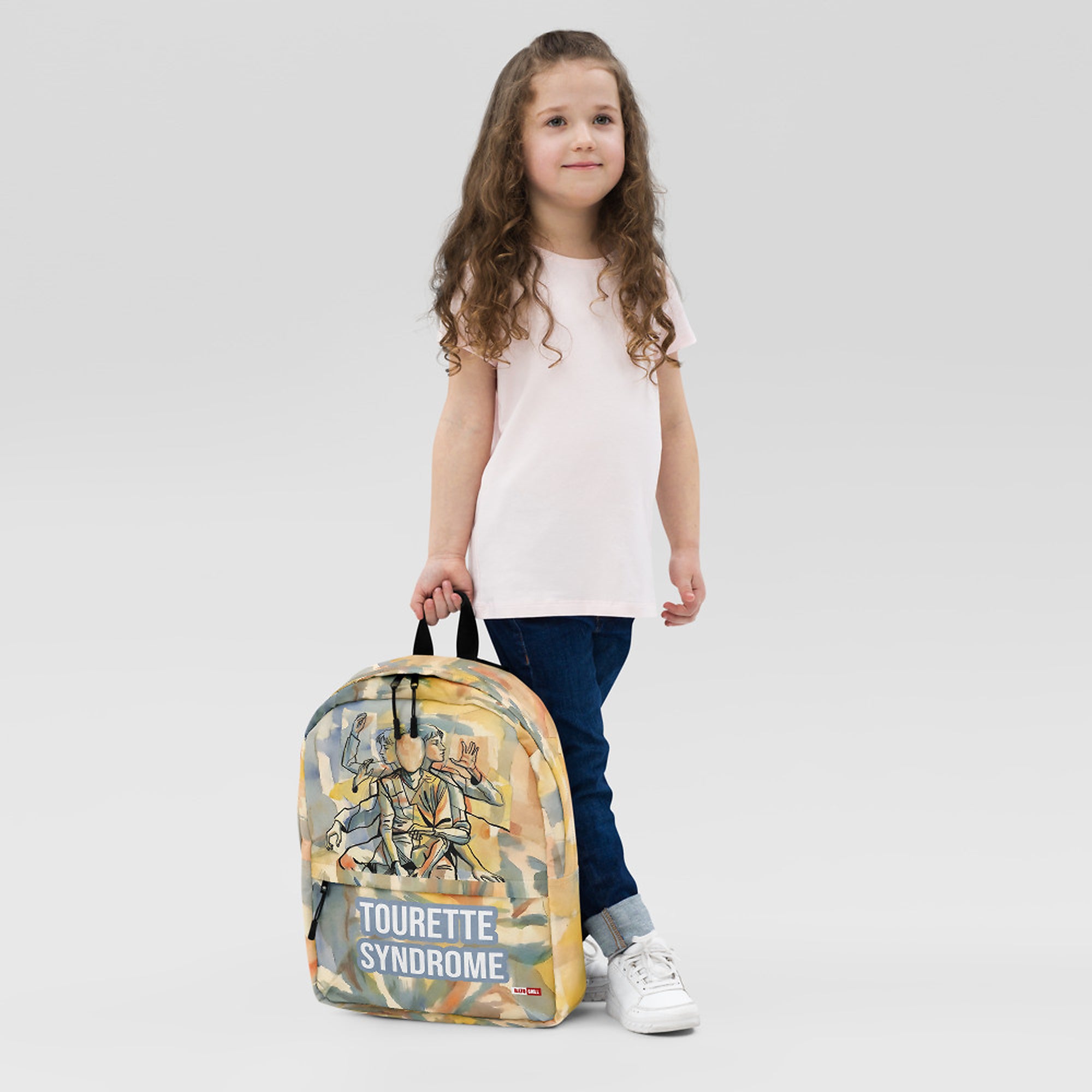 ILLTOCHILL Tourette's Syndrome Awareness Backpack – Girl's 2 Front (Clear)