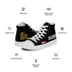 ILLTOCHILL Insomnia Night Owl Men’s high top canvas shoes – Product specs Left #2