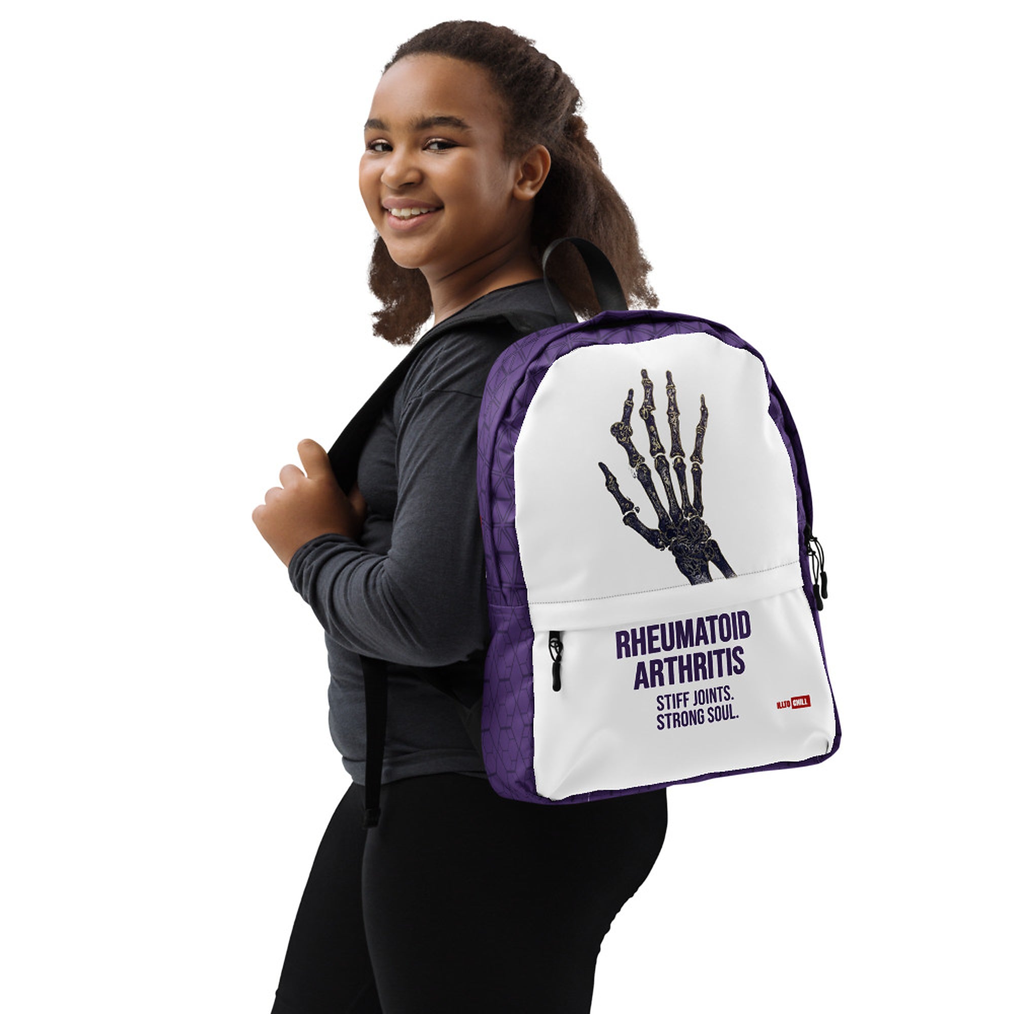 ILLTOCHILL RA Awareness Backpack – Girl's Right (Clear)