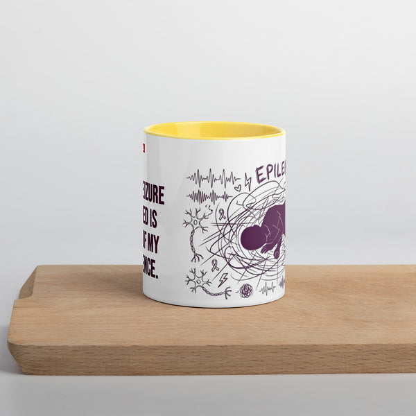 ILLTOCHILL Epilepsy awareness and support gift Mug with Color Inside – Lifestyle Front