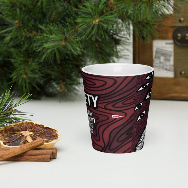 ILLTOCHILL Anxiety awareness gift Latte mug – Lifestyle 3 Front