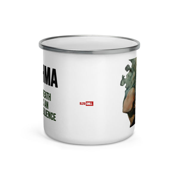 ILLTOCHILL Asthma awareness and support gift Enamel Mug – Default Front