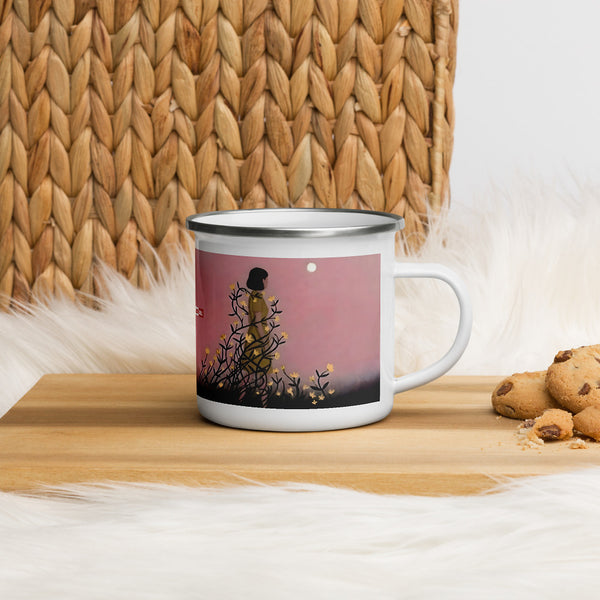 ILLTOCHILL Endometriosis awareness Endo warrior gift Enamel Mug – Lifestyle 4 Right