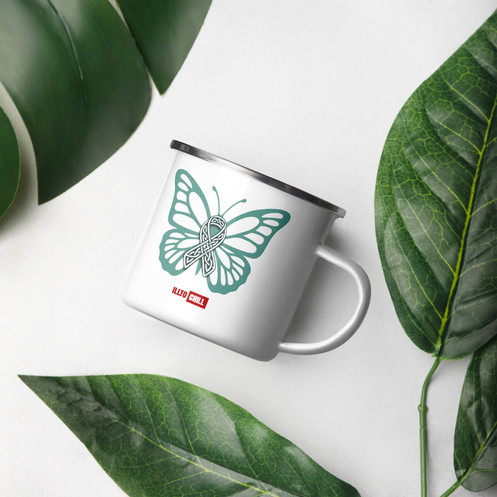 ILLTOCHILL POTS awareness gift Enamel Mug – Lifestyle Right