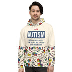 ILLTOCHILL Autism awareness neurodiversity gift All-over print heavyweight Unisex Hoodie – Men's Front (Black)