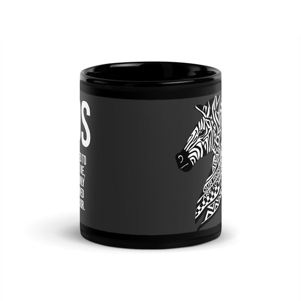 ILLTOCHILL EDS ehler danlos syndrome awareness gift Black Glossy Mug – Flat Front