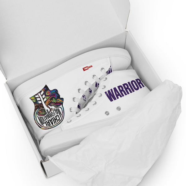 ILLTOCHILL CM Chiari Malformation awareness gift men’s high top canvas shoes – Flat 5 Front