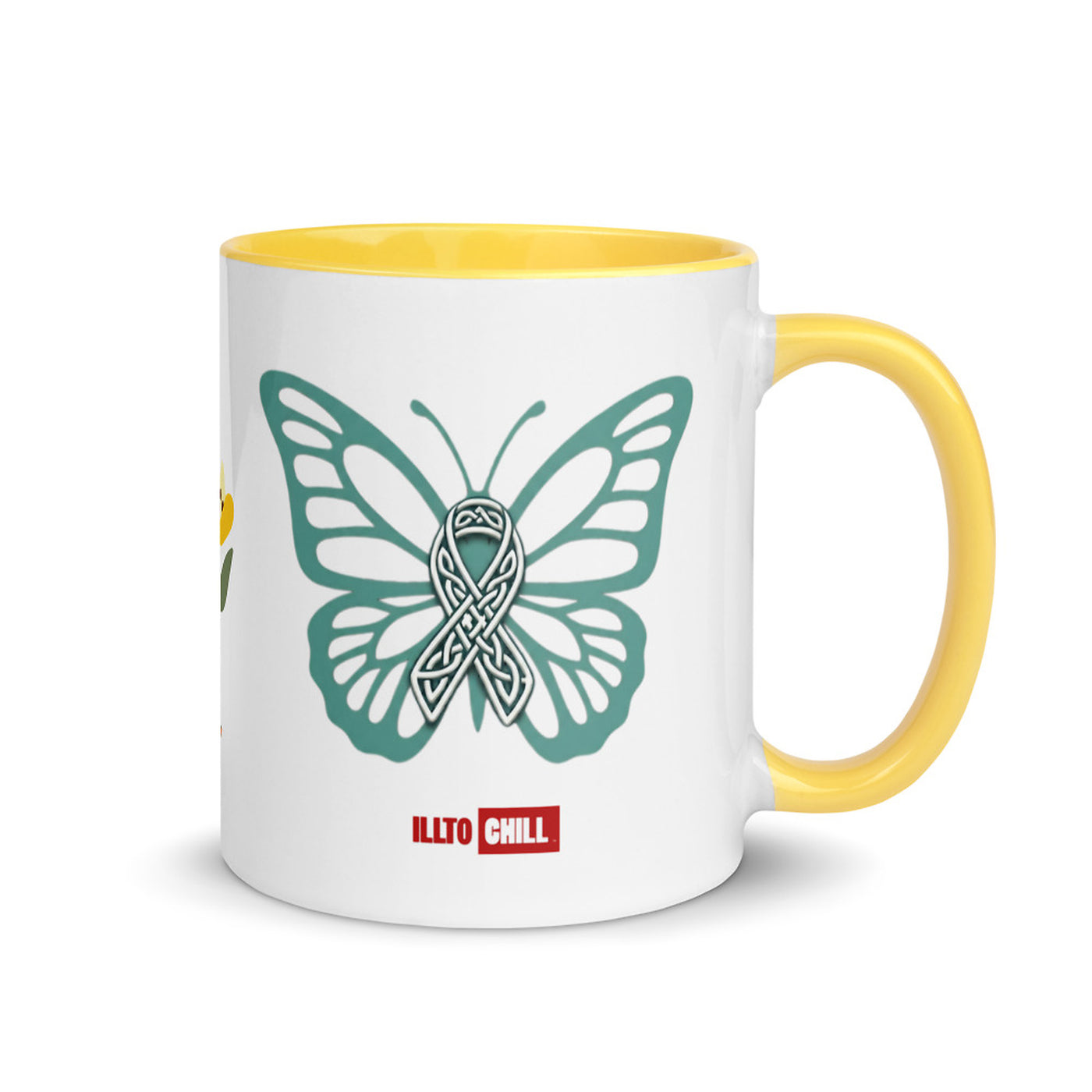 ILLTOCHILL POTS awareness gift Mug with Color Inside – Flat Right